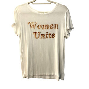 Daydreamer Women Unite white gold tshirt Small